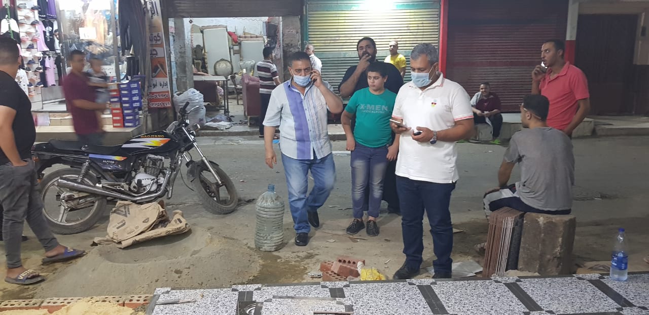 إزالة إشغالات من ميدان حارث وكورنيش النيل بمدينة بني سويف