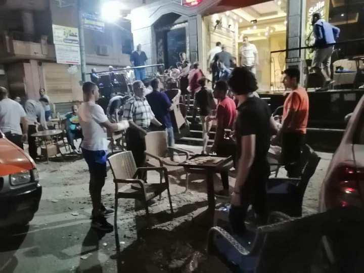  حملات ليلية لرفع الاشغالات وتعديات الباعة الجائلين بشوارع المنصورة