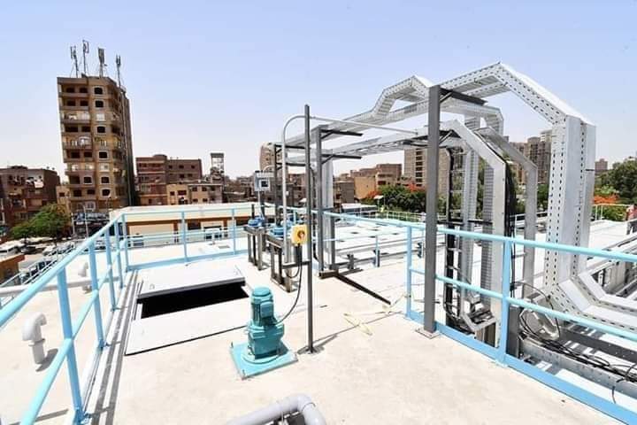 محطة مياه جزيرة الذهب بالجيزة