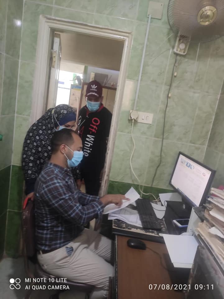 مدير التأمين الصحى يتابع أعمال ميكنة الخدمات الطبية ببنى سويف