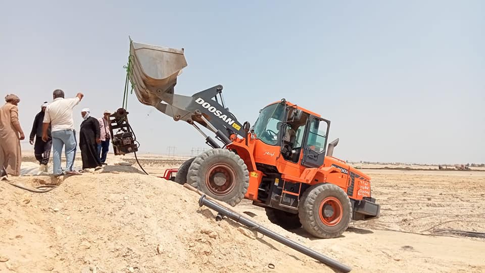 ازالة تعديات ببني سويف