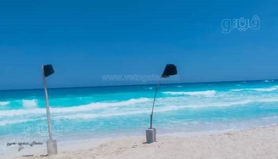 رفع الرايات السوداء بشواطئ مطروح