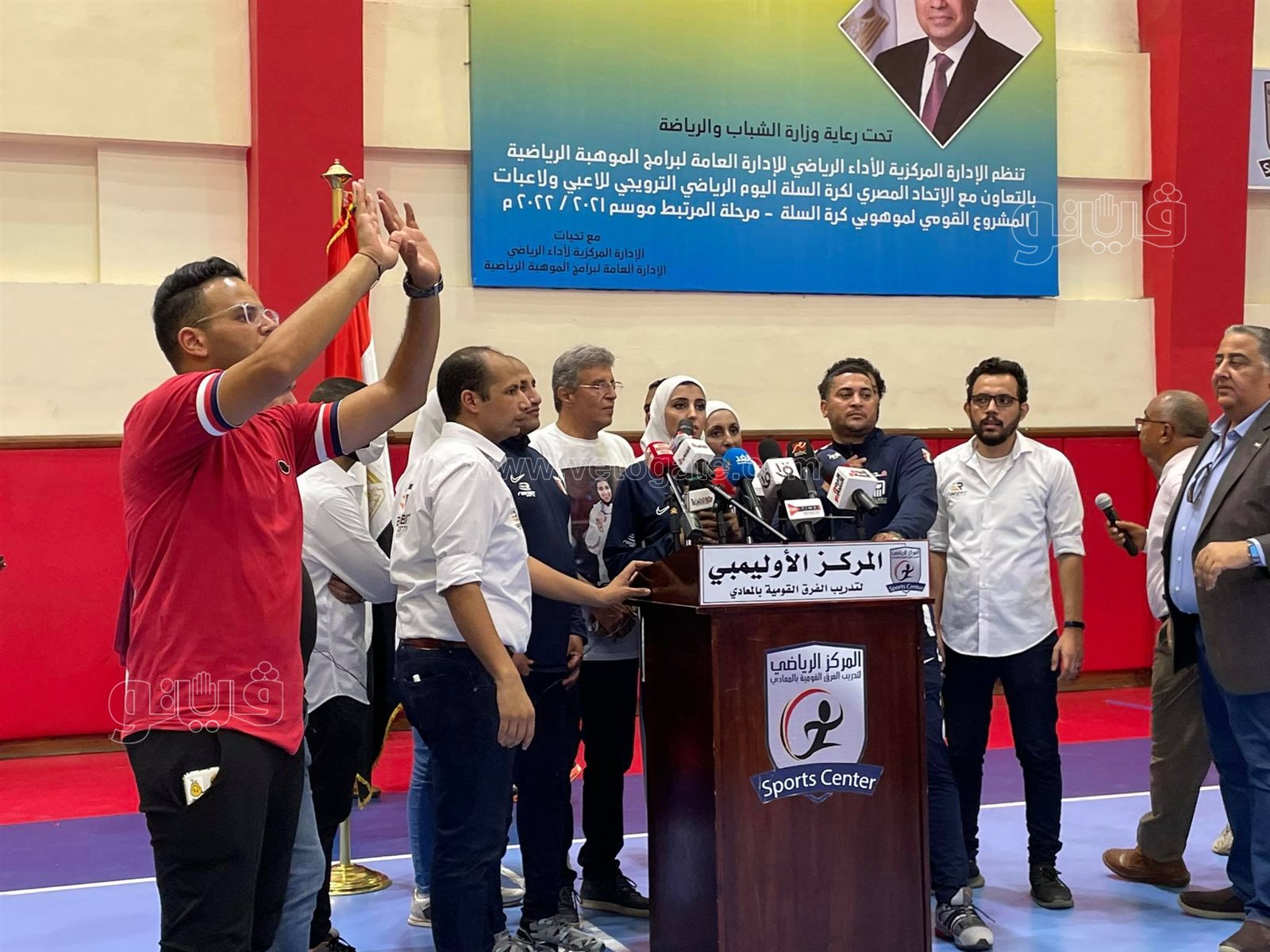 وصول جيانا فاروق للمركز الأولمبي بالمعادي (8)