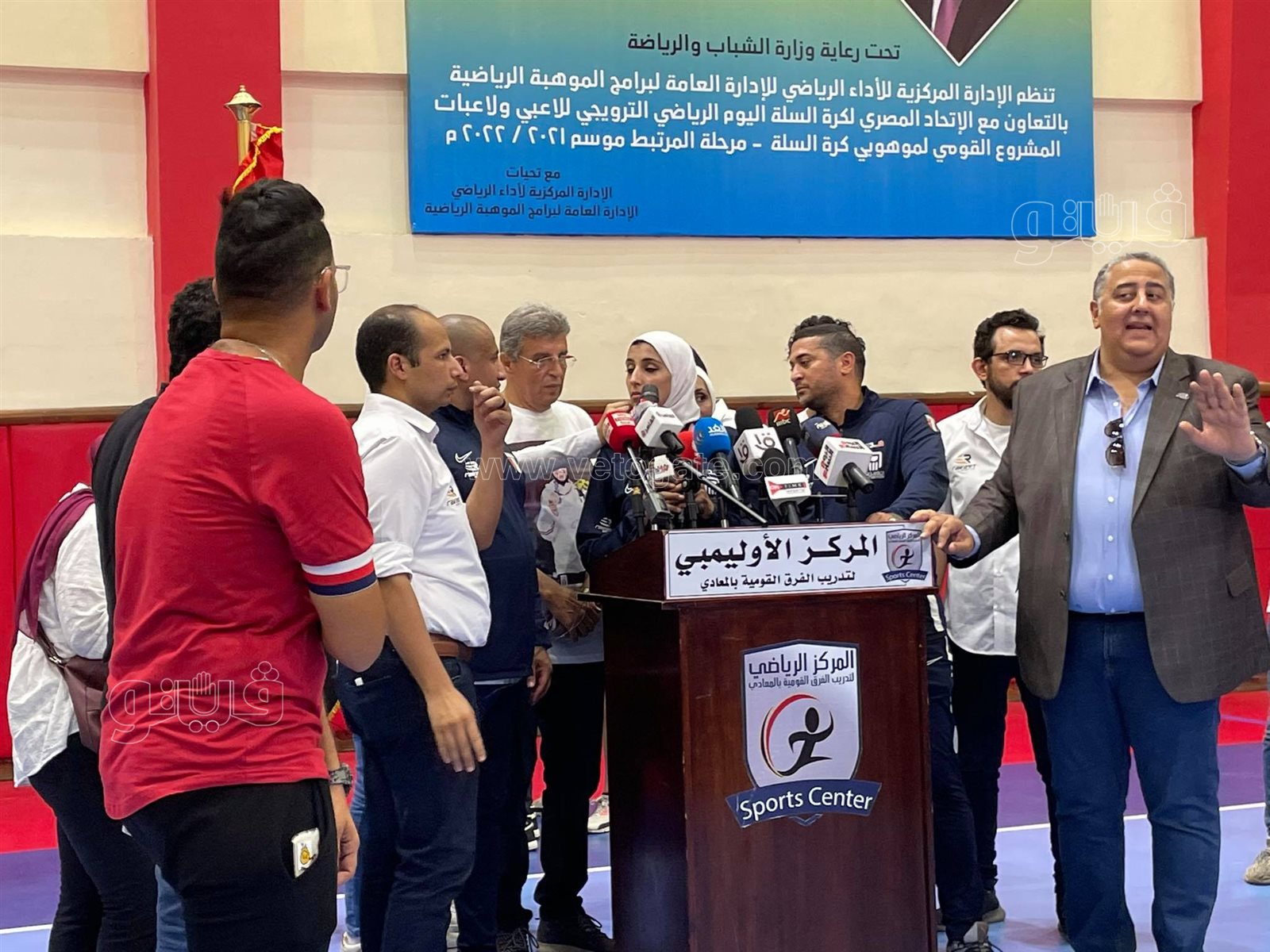 وصول جيانا فاروق للمركز الأولمبي بالمعادي (7)