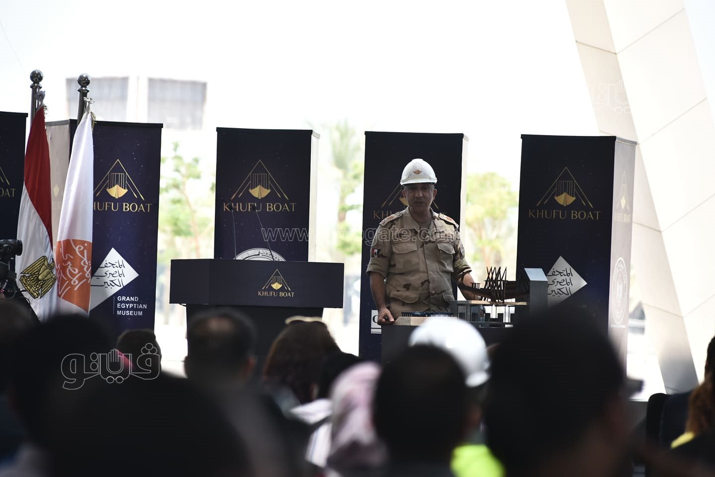 المتحف المصري الكبير يكرم فريق نقل مركب الملك خوفو (13)