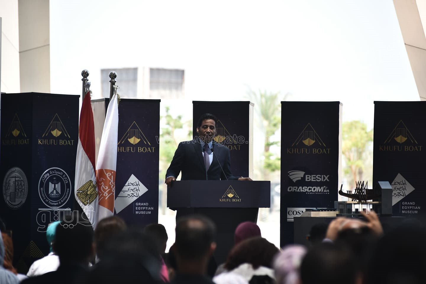 المتحف المصري الكبير يكرم فريق نقل مركب الملك خوفو (25)