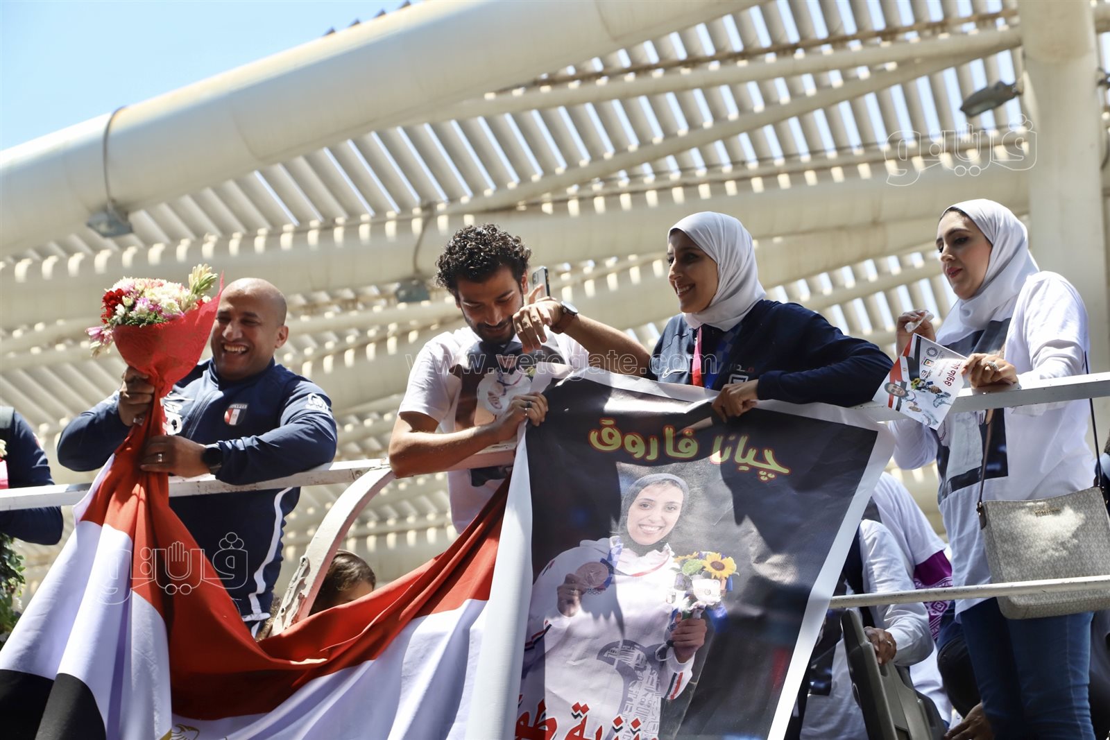 لحظة وصول جيانا فاروق إلى مطار القاهرة  (22)