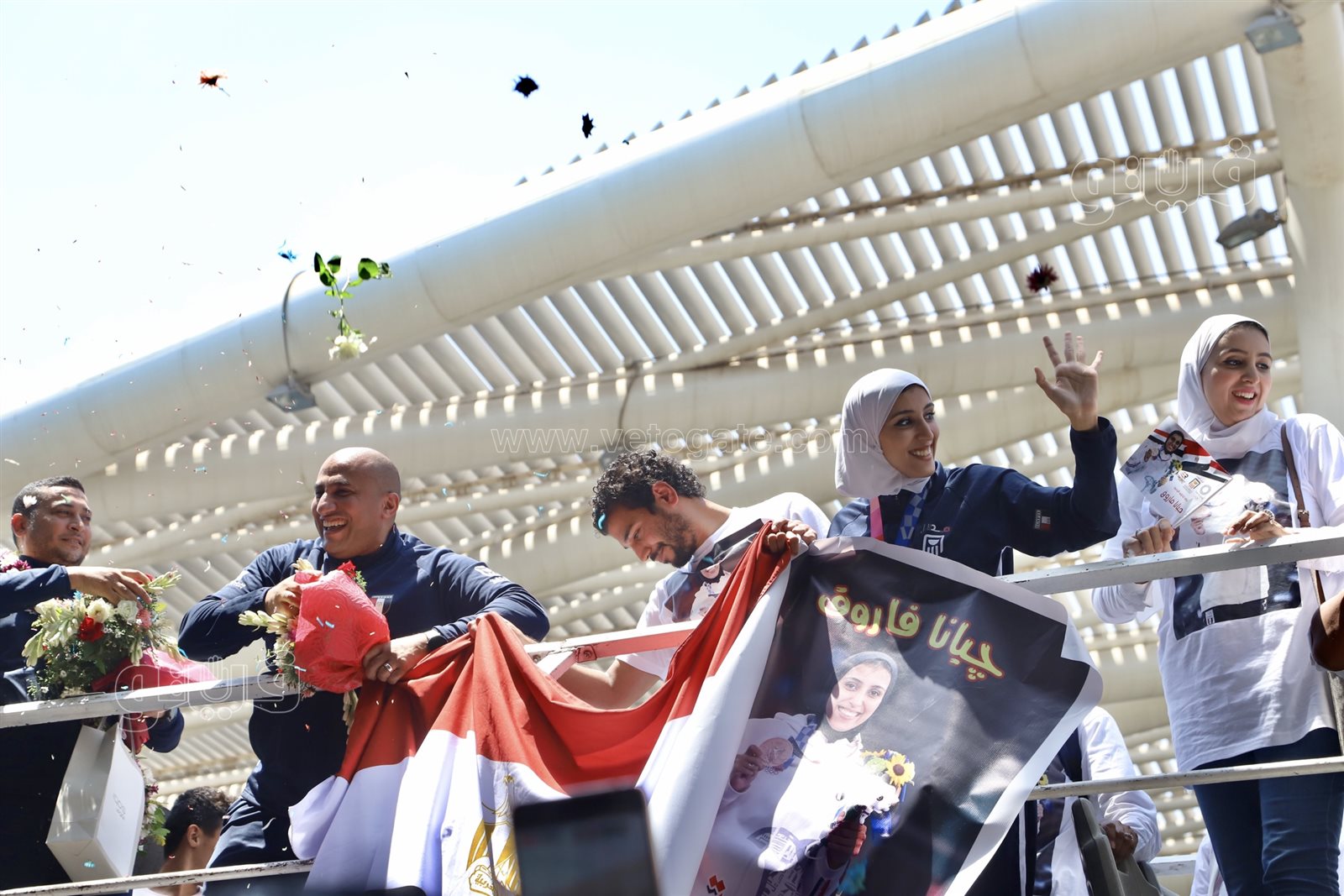 لحظة وصول جيانا فاروق إلى مطار القاهرة  (24)