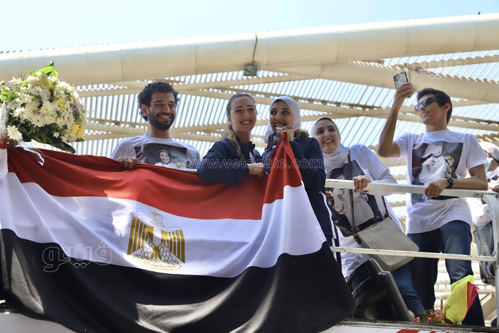 لحظة وصول جيانا فاروق إلى مطار القاهرة  (33)