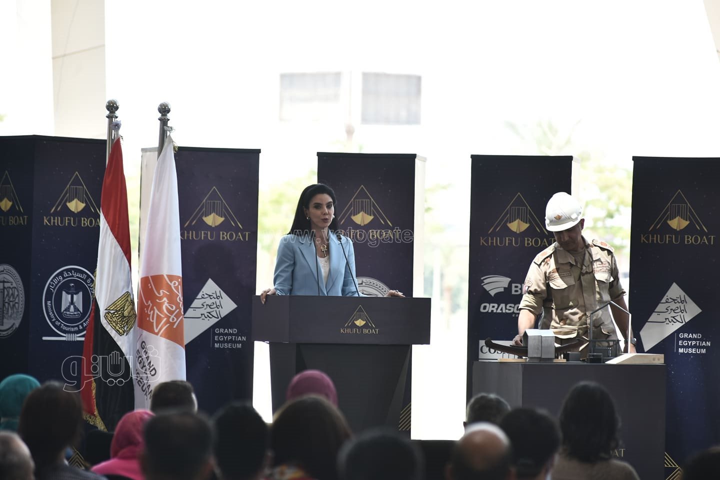 المتحف المصري الكبير يكرم فريق نقل مركب الملك خوفو (6)