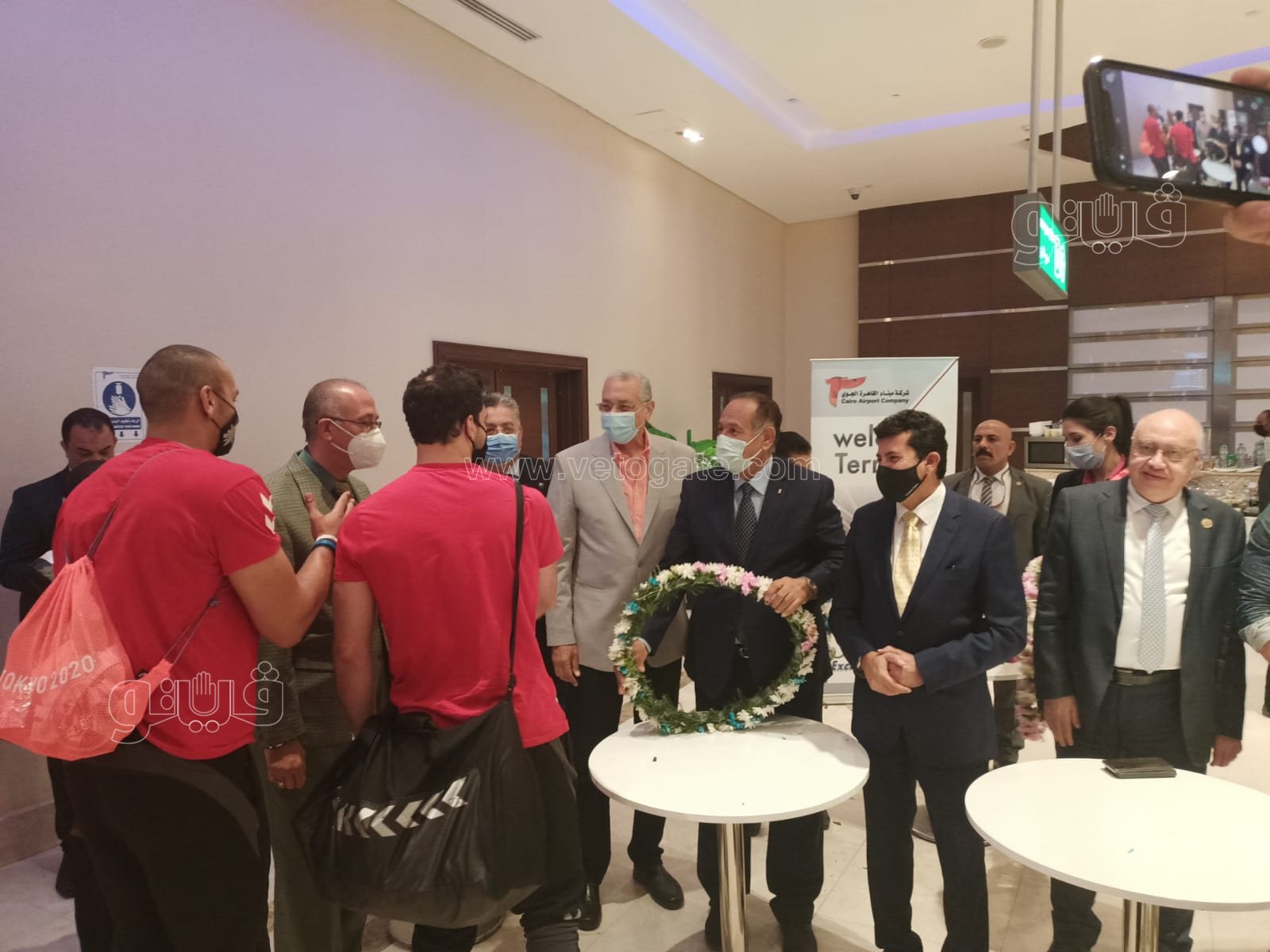 وزير الشباب والرياضة يستقبل بعثة منتخب اليد (4)