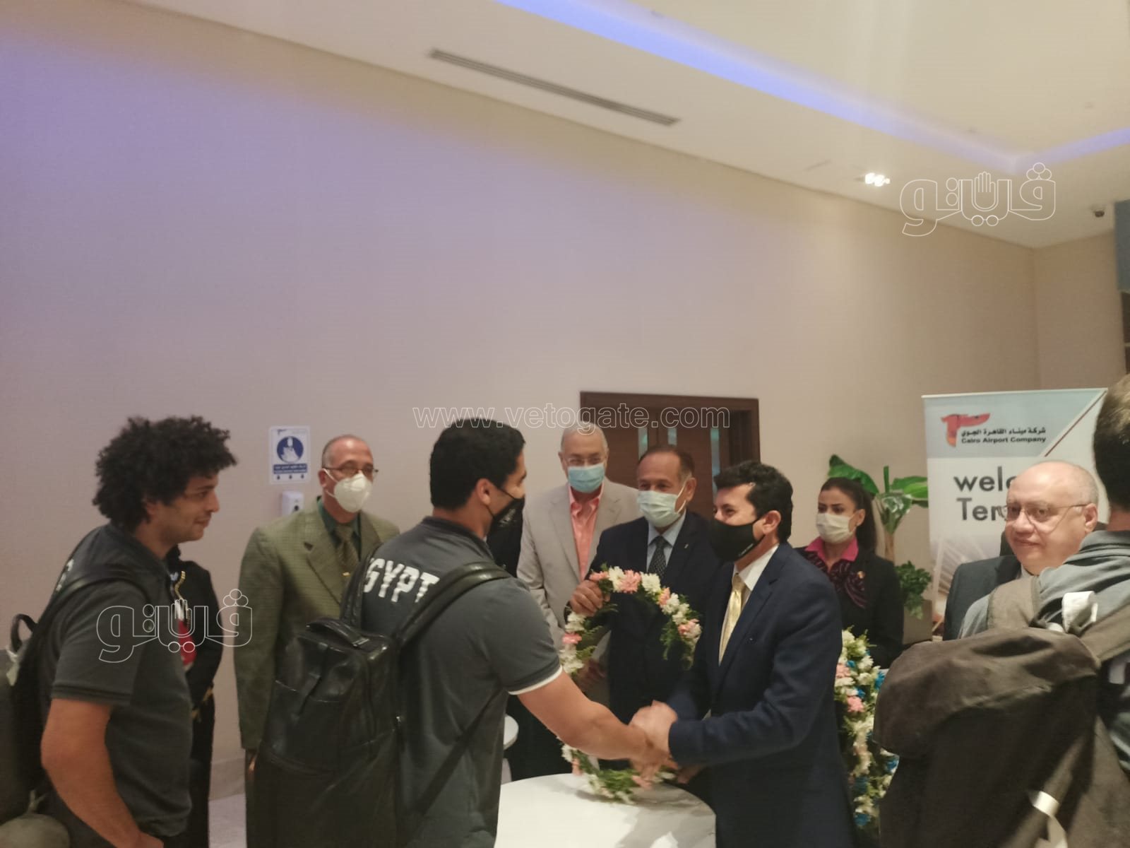 وزير الشباب والرياضة يستقبل بعثة منتخب اليد (5)