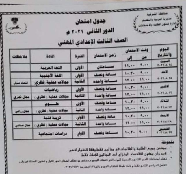 بالإدارات التعليمية على 2