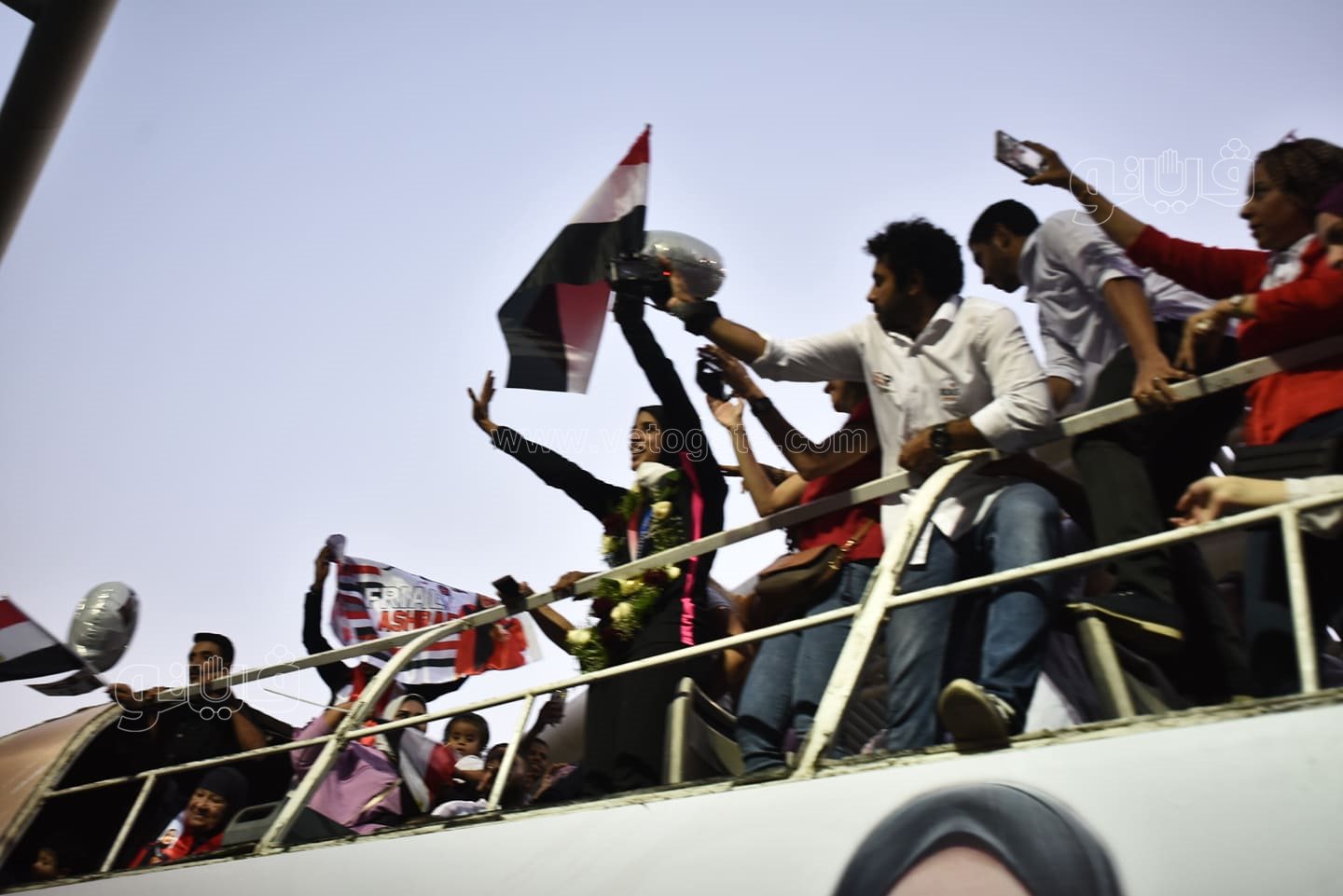 وصول فريال أشرف لمطار القاهرة  (9)