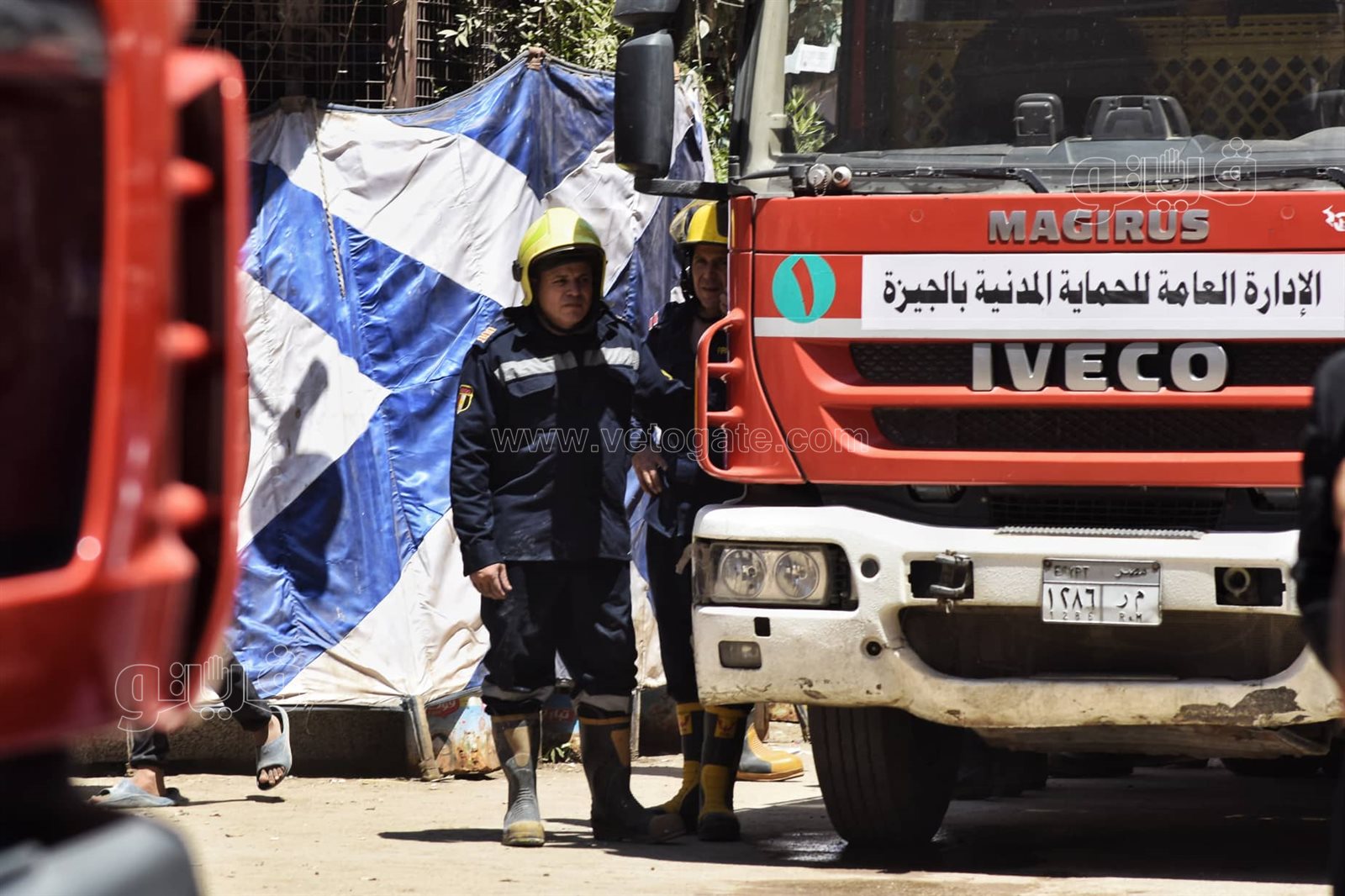 آثار حريق كنيسة أبو سيفين بإمبابة (3)