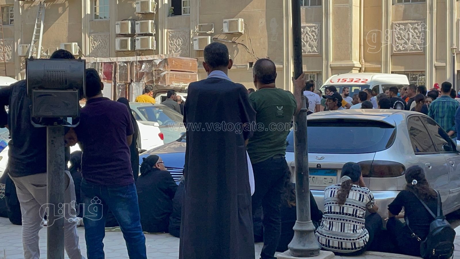 بكاء وانهيار أهالي ضحايا حريق كنيسة أبو سيفين (10)