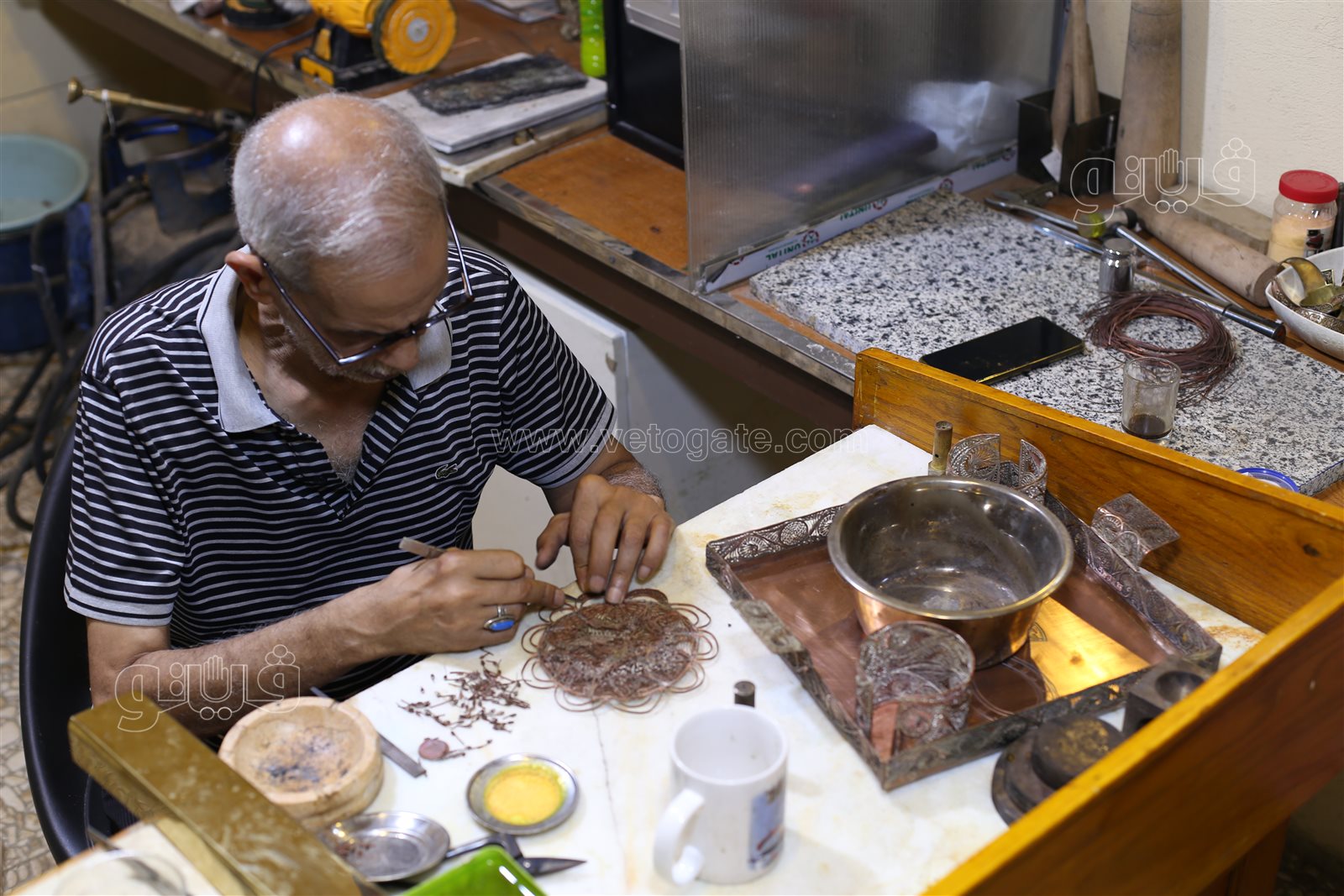 مدرسة الجمالية للحرف التقليدية.. الحفاظ على الصناعات اليدوية من الاختفاء (3)