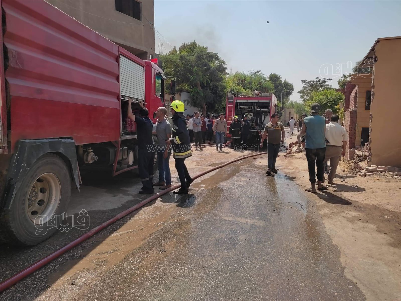 حريق مصنع قطن بحلوان (3)