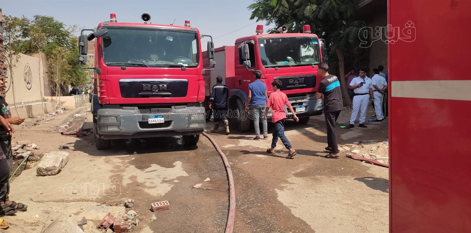 حريق مصنع قطن بحلوان (4)