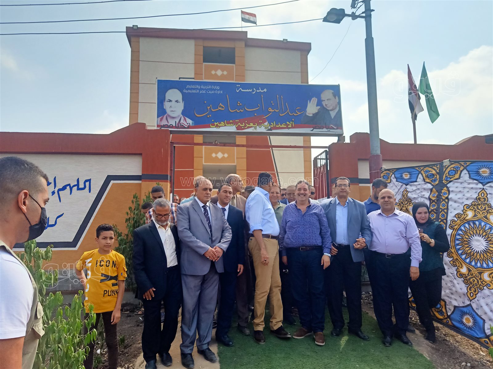 بالزغاريد.. افتتاح مدرسة عبد التواب شاهين الإعدادية بالدقهلية (12)