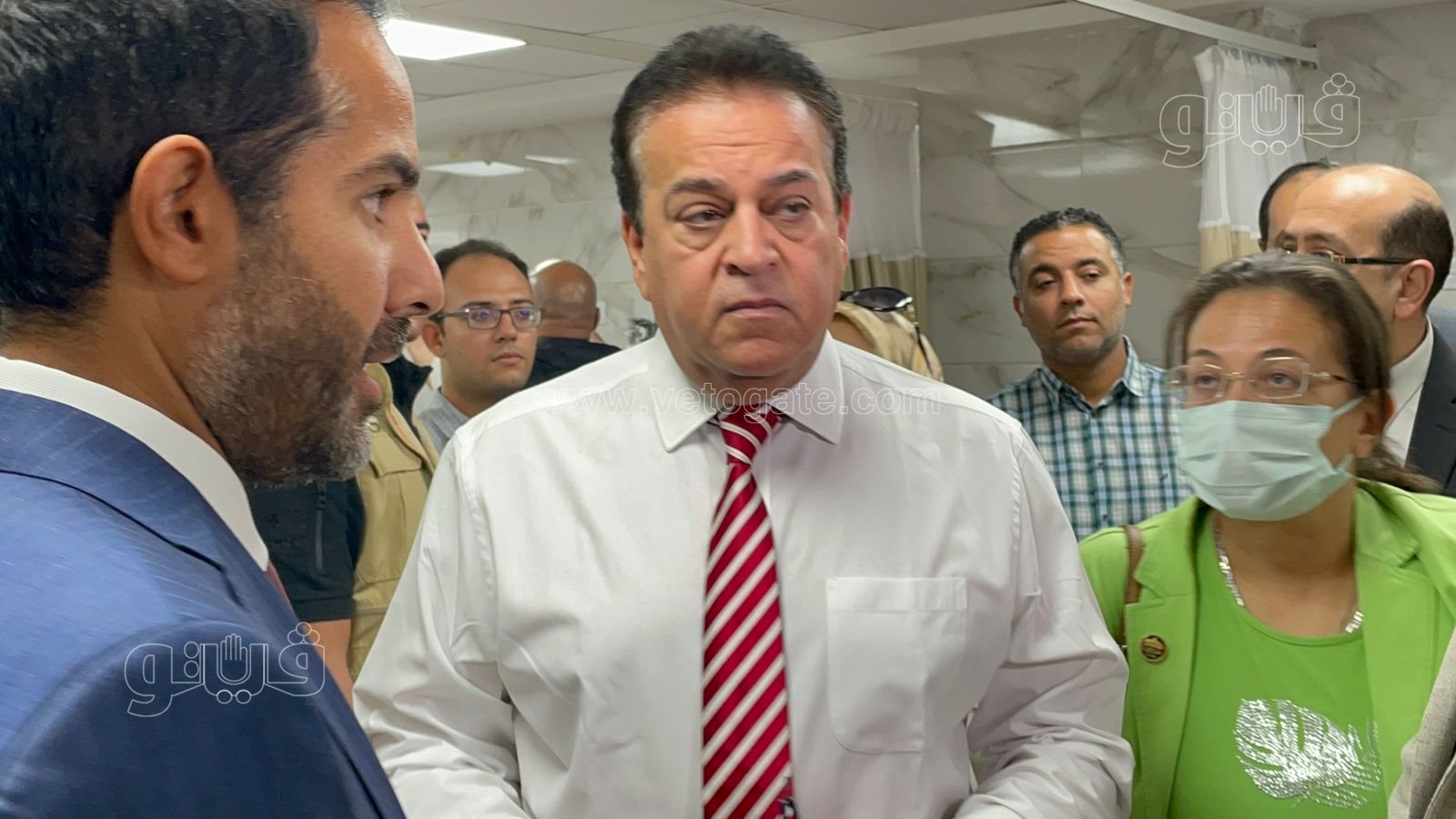 وزير الصحة في جولة تفقدية بمستشفى شبرامنت المركزي (1)