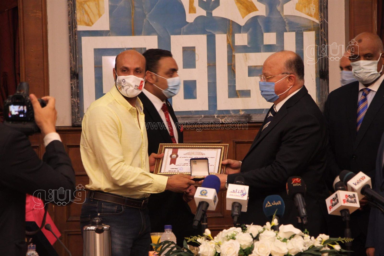 محافظ القاهرة يكرم أبطال أولمبياد طوكيو  (22)