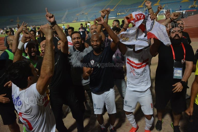 احتفالات لاعبي الزمالك (3)