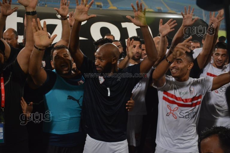 احتفالات لاعبي الزمالك (4)