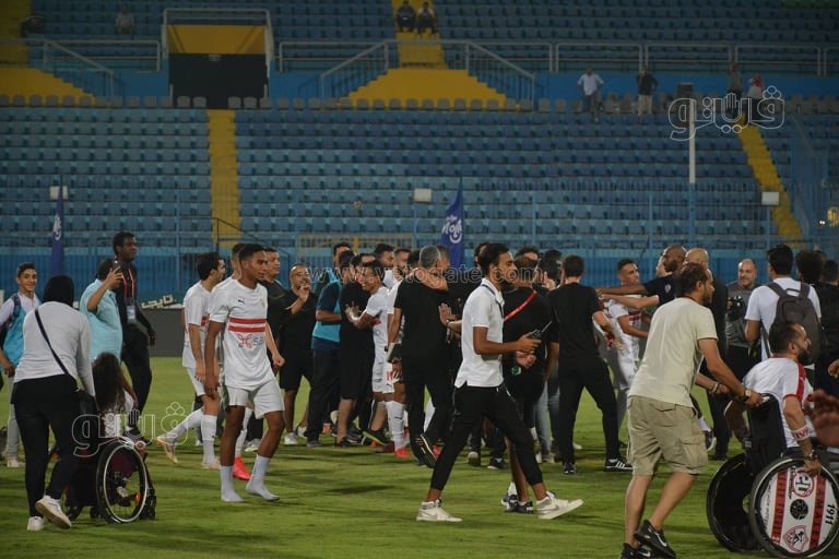 احتفالات لاعبي الزمالك (7)