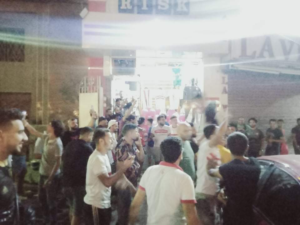 جماهير الزمالك بالإسكندرية تحتفل بالفوز بالدوري