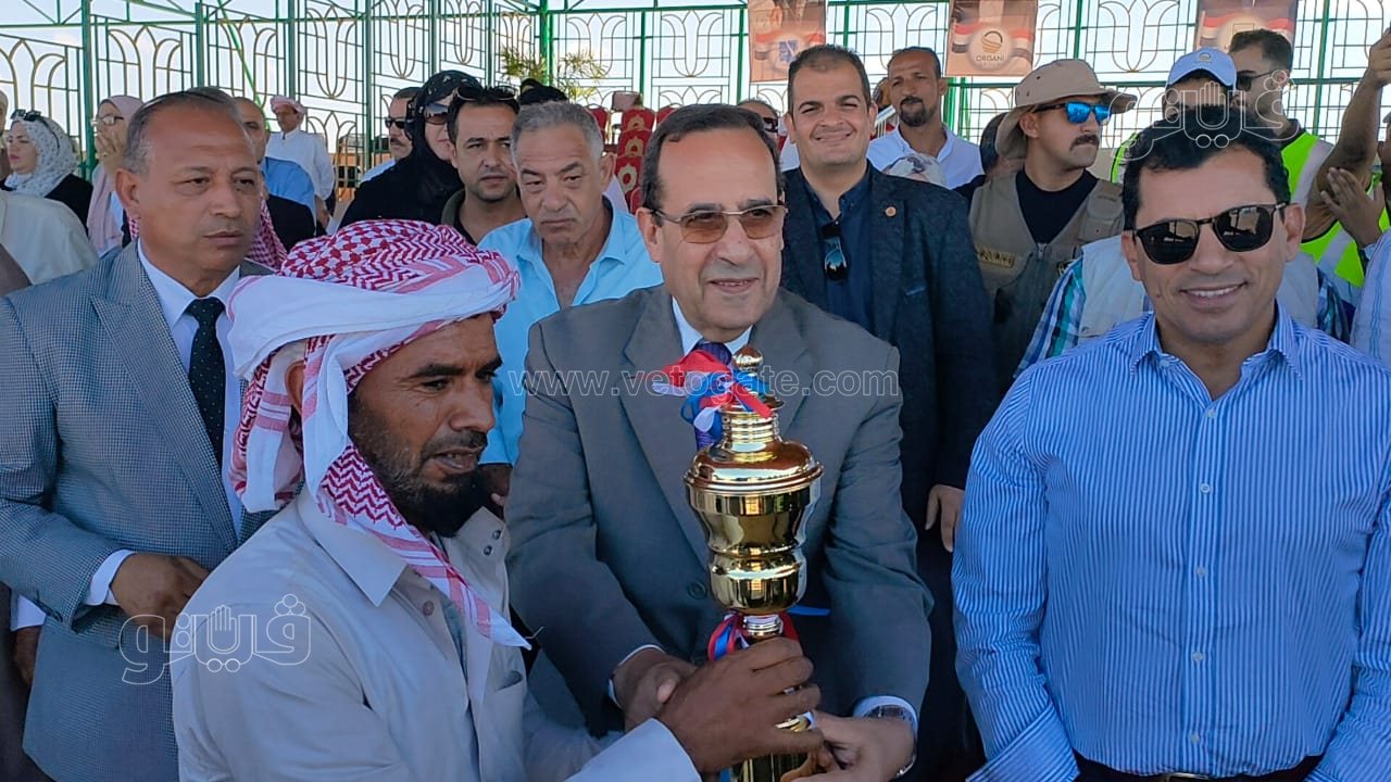 وزير الرياضة يسلم جوائز مسابقة الهجن بالعريش (1)
