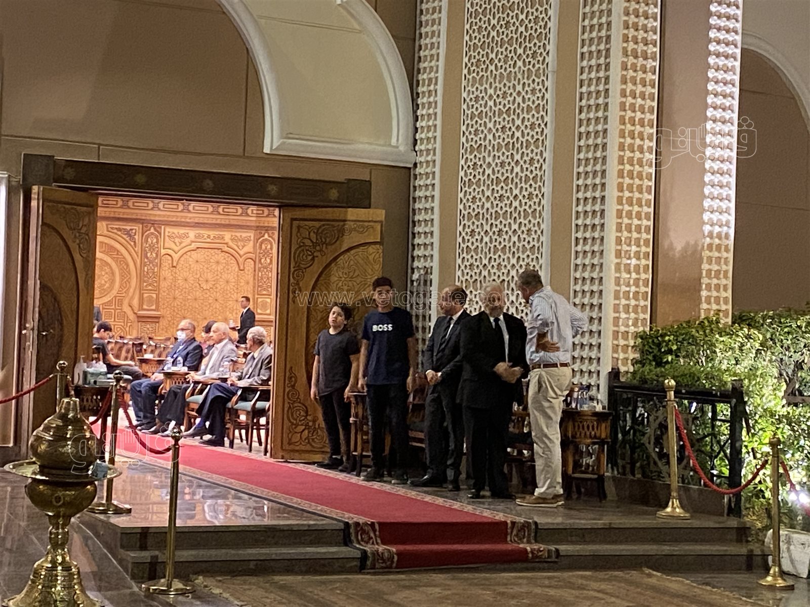 عزاء زوجة خالد زكي (4)