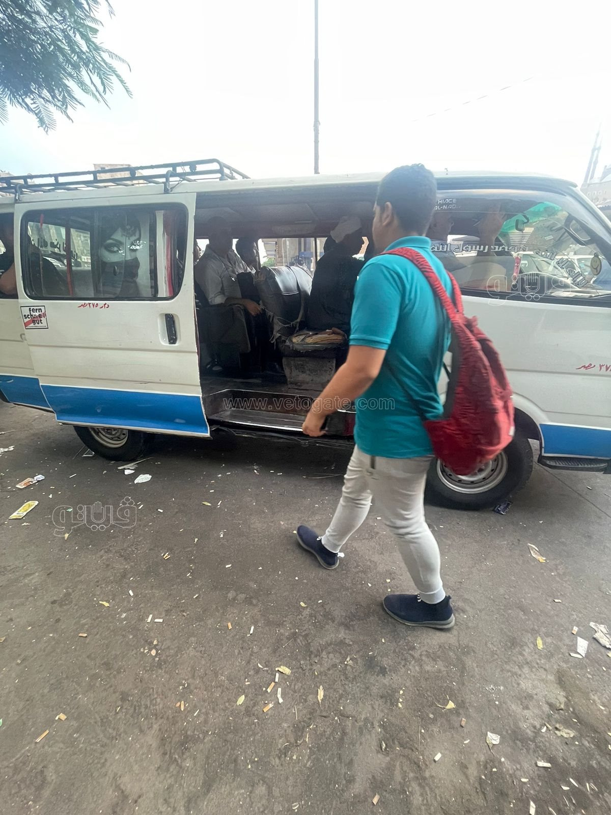 الميكروباص وسيلة نقل طلاب المدارس بالقاهرة والجيزة في أول أيام العام الدراسي (11)