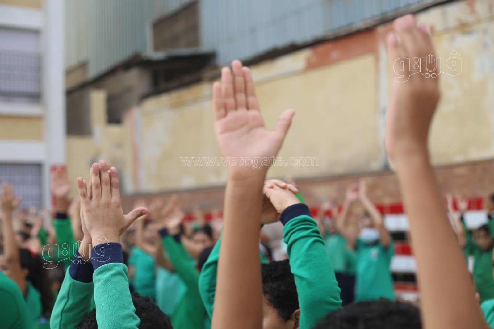 طابور الصباح في مدارس القاهرة (1)