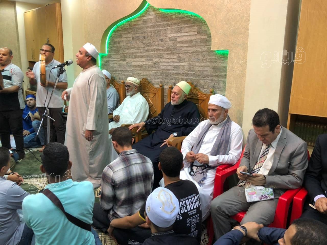 علماء أزهر ومبتهلون يحتفلون بذكرى المولد النبوي بساحة الشيخ سعيد عمران الدح (2)