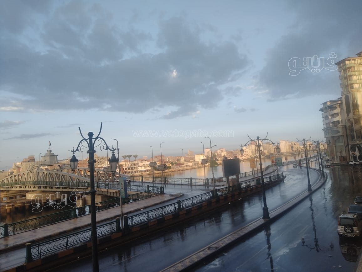 هطول أمطار غزيرة على مناطق متفرقة بدمياط (1)