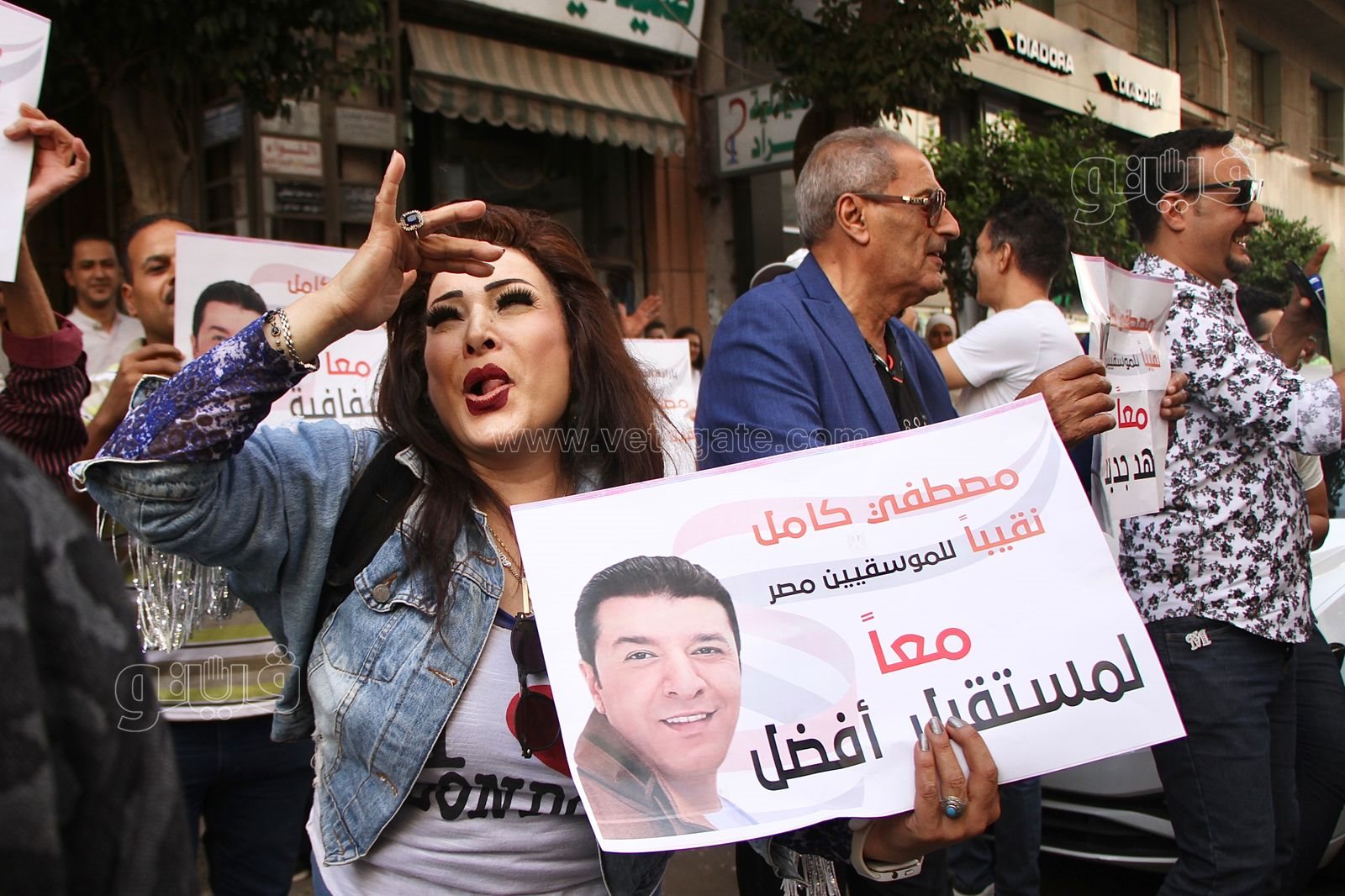 استقبال مصطفى كامل بنقابة الموسيقيين (6)