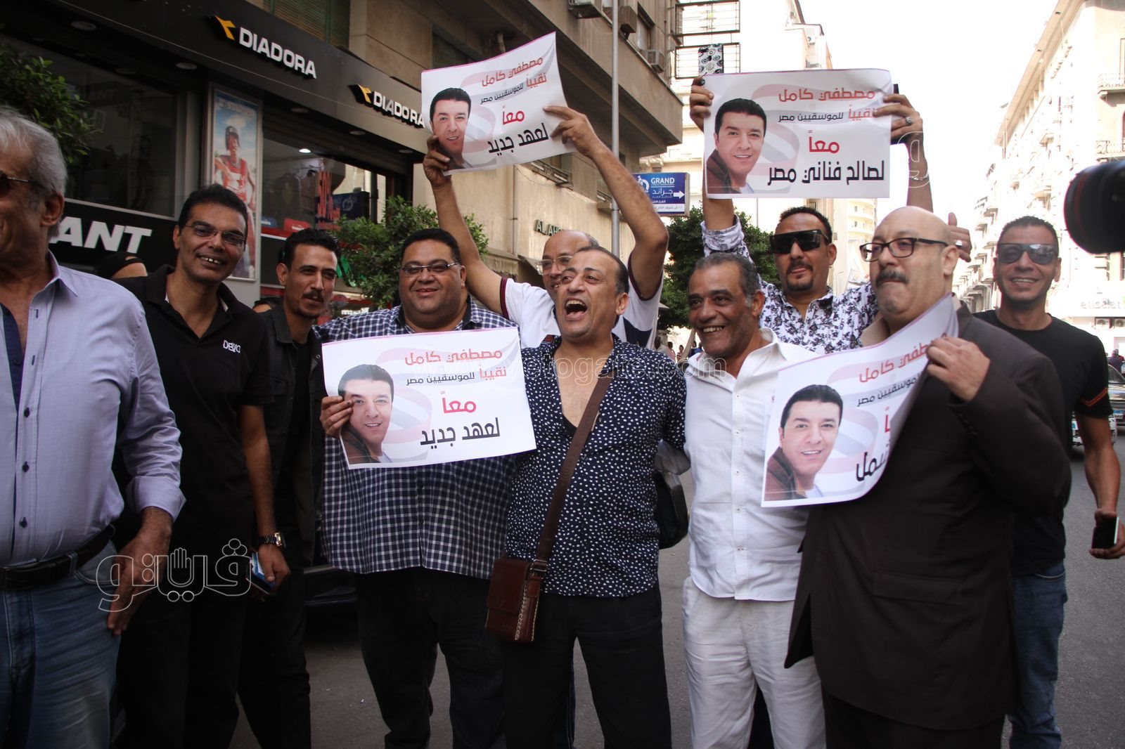 استقبال مصطفى كامل بنقابة الموسيقيين (7)