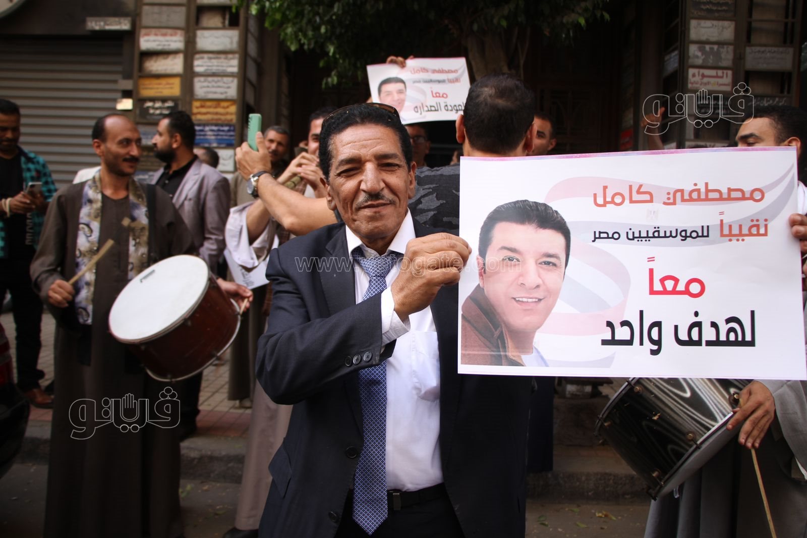 استقبال مصطفى كامل بنقابة الموسيقيين (8)