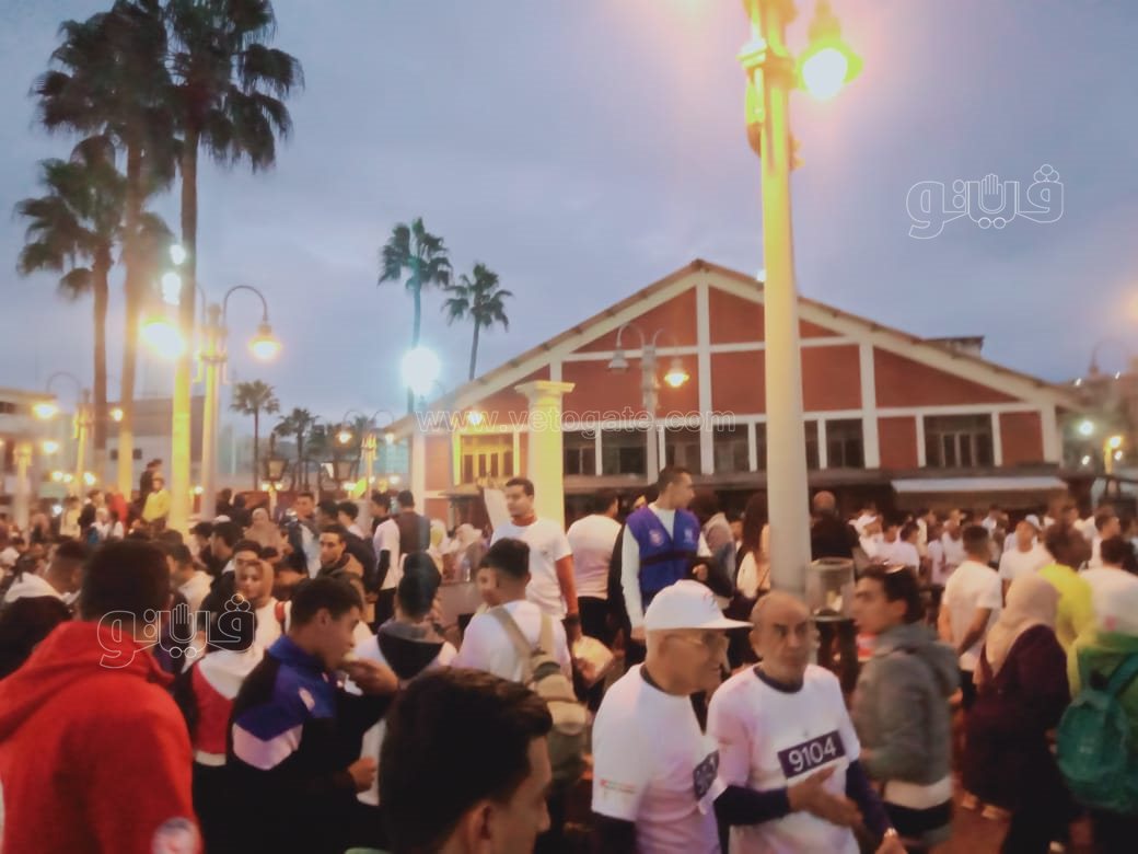 توافد المشاركين في ماراثون زايد الخيري بإستاد الإسكندرية (4)