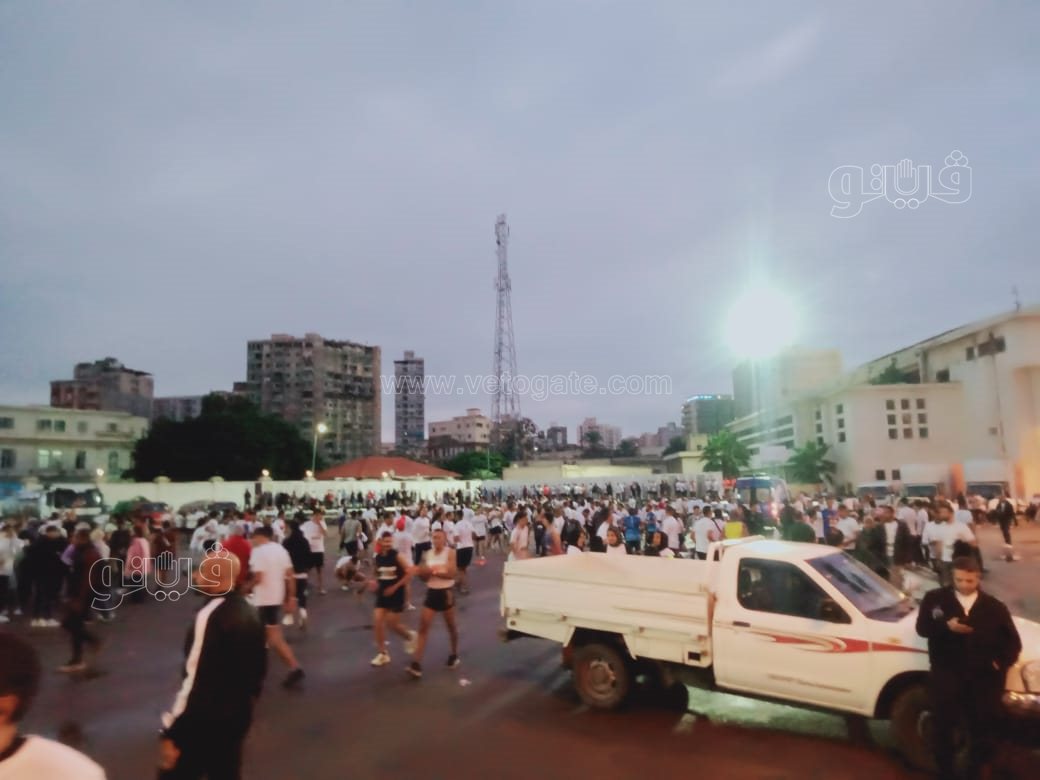 توافد المشاركين في ماراثون زايد الخيري بإستاد الإسكندرية (1)