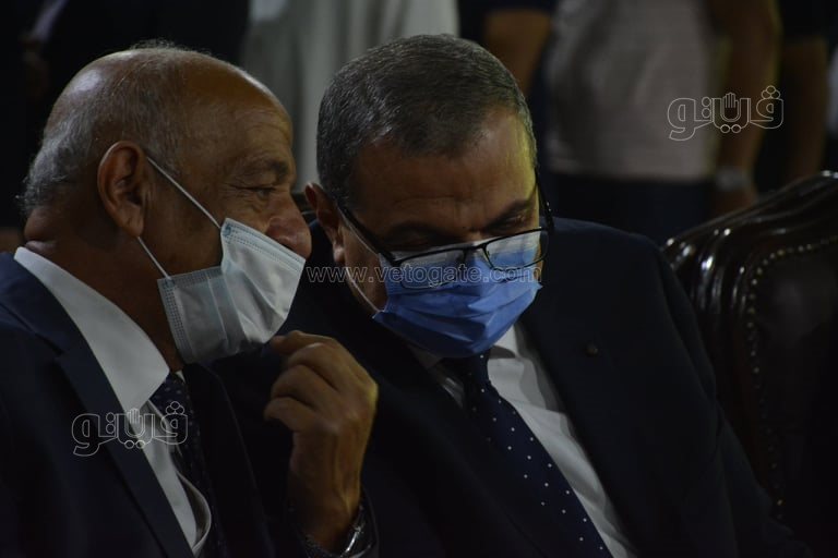 وزير القوى العاملة ومحافظ القليوبية يشاركان في عزاء محمود العربي (6)