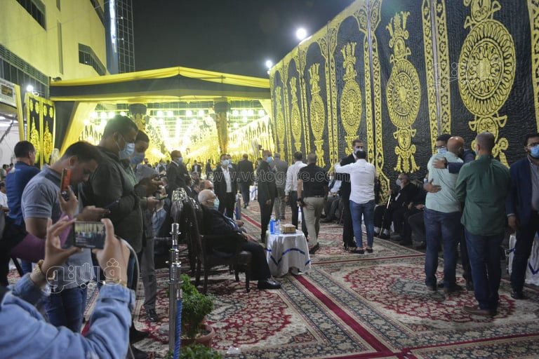 ياسين التهامي وعمرو خالد يحضران عزاء محمود العربي بقليوب (4)