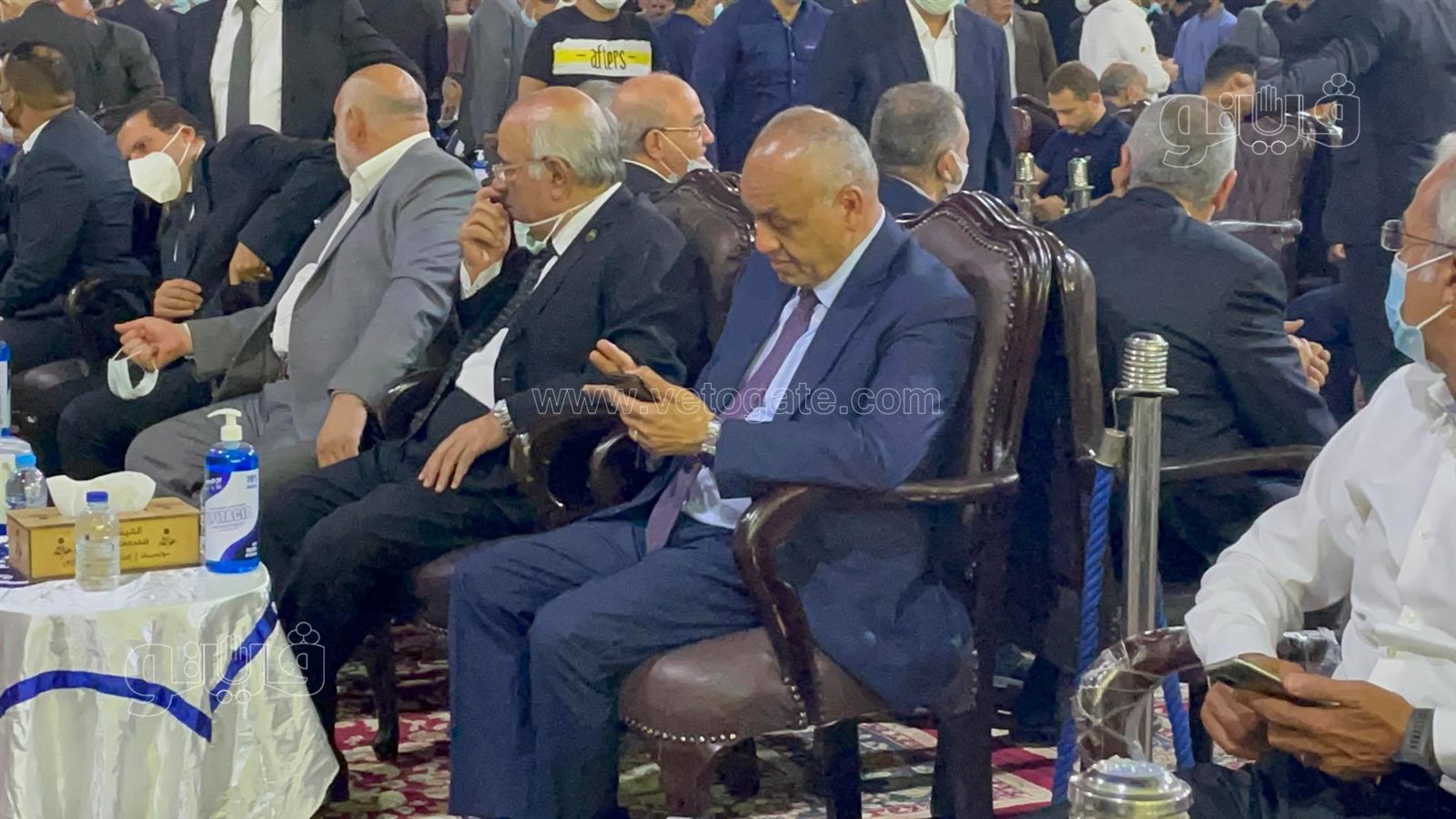 ياسين التهامي وعمرو خالد يحضران عزاء محمود العربي بقليوب (12)