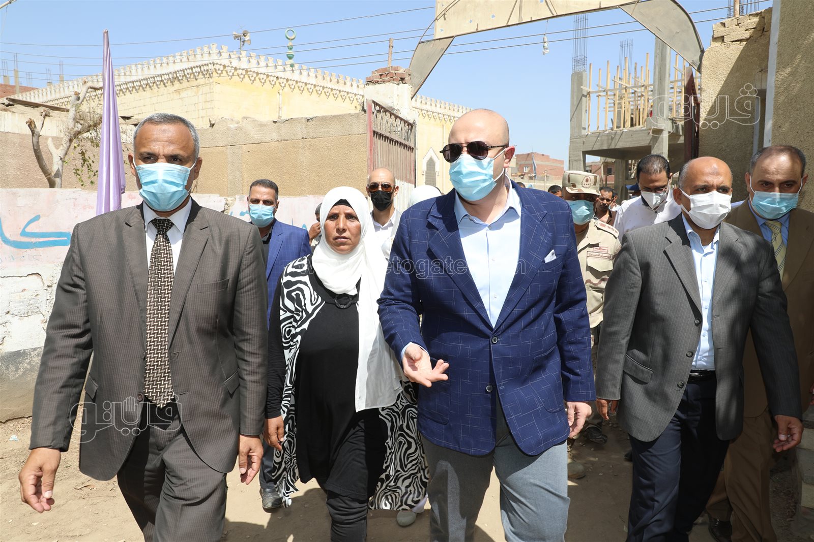 محافظ بني سويف يتابع مشروعات حياة كريمة بقرى مركز ناصر  (1)