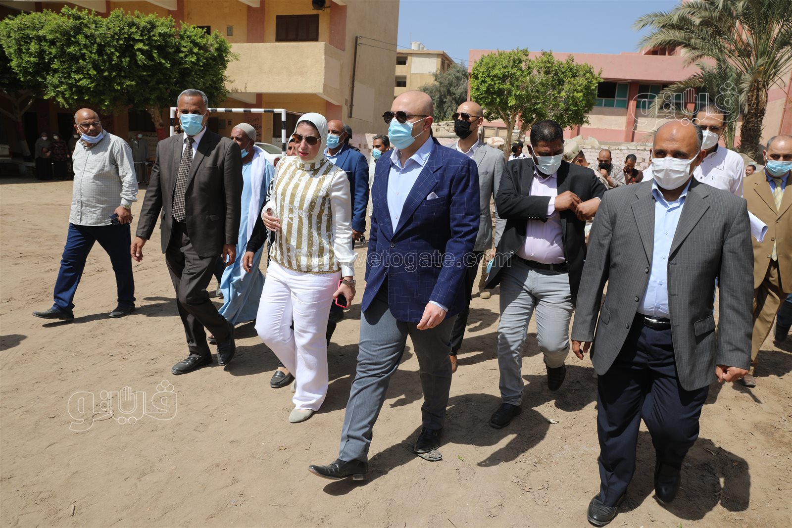 محافظ بني سويف يتابع مشروعات حياة كريمة بقرى مركز ناصر  (2)
