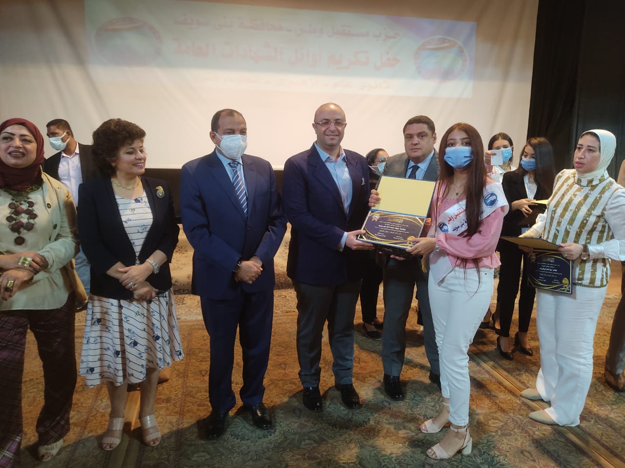 تكريم أوائل الثانوية العامة والأزهرية والدبلومات الفنية ببني سويف  (7)