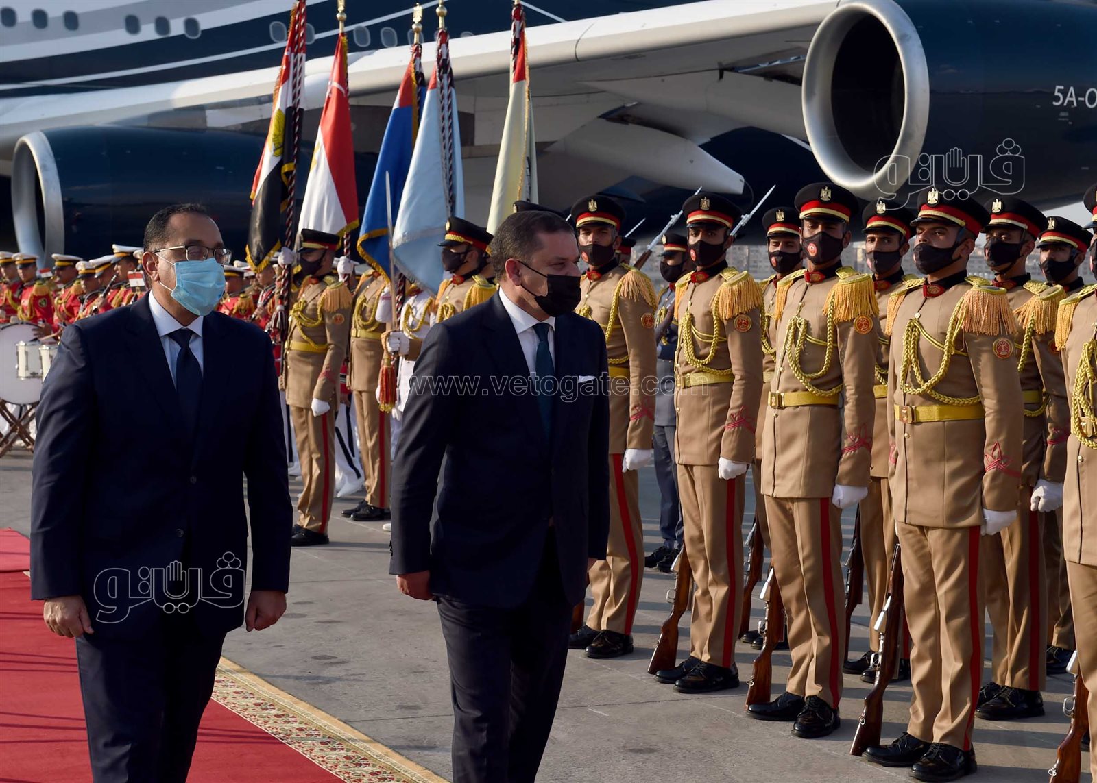 مدبولي يستقبل رئيس حكومة الوحدة الوطنية الليبية بمطار القاهرة  (6)