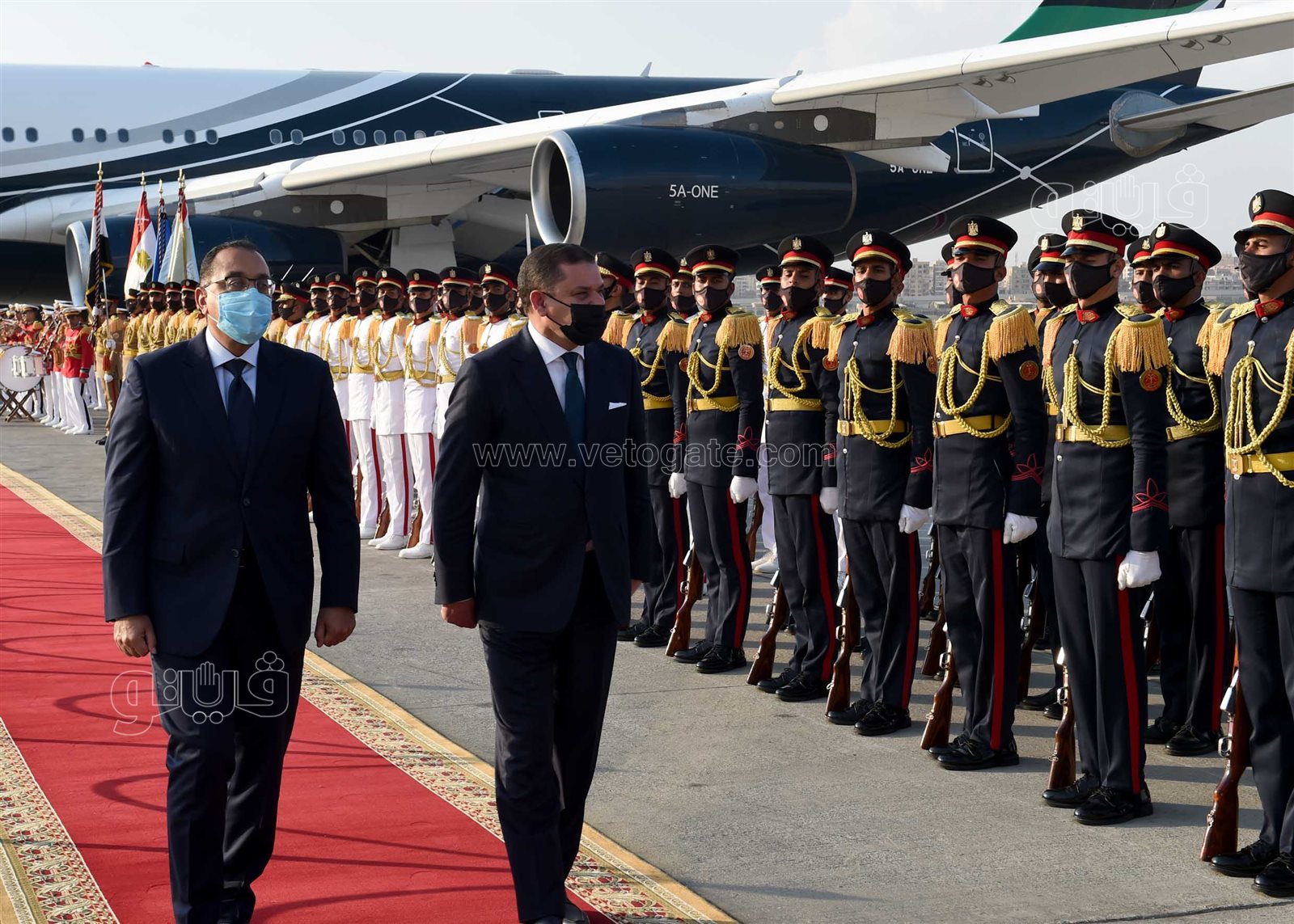 مدبولي يستقبل رئيس حكومة الوحدة الوطنية الليبية بمطار القاهرة  (8)