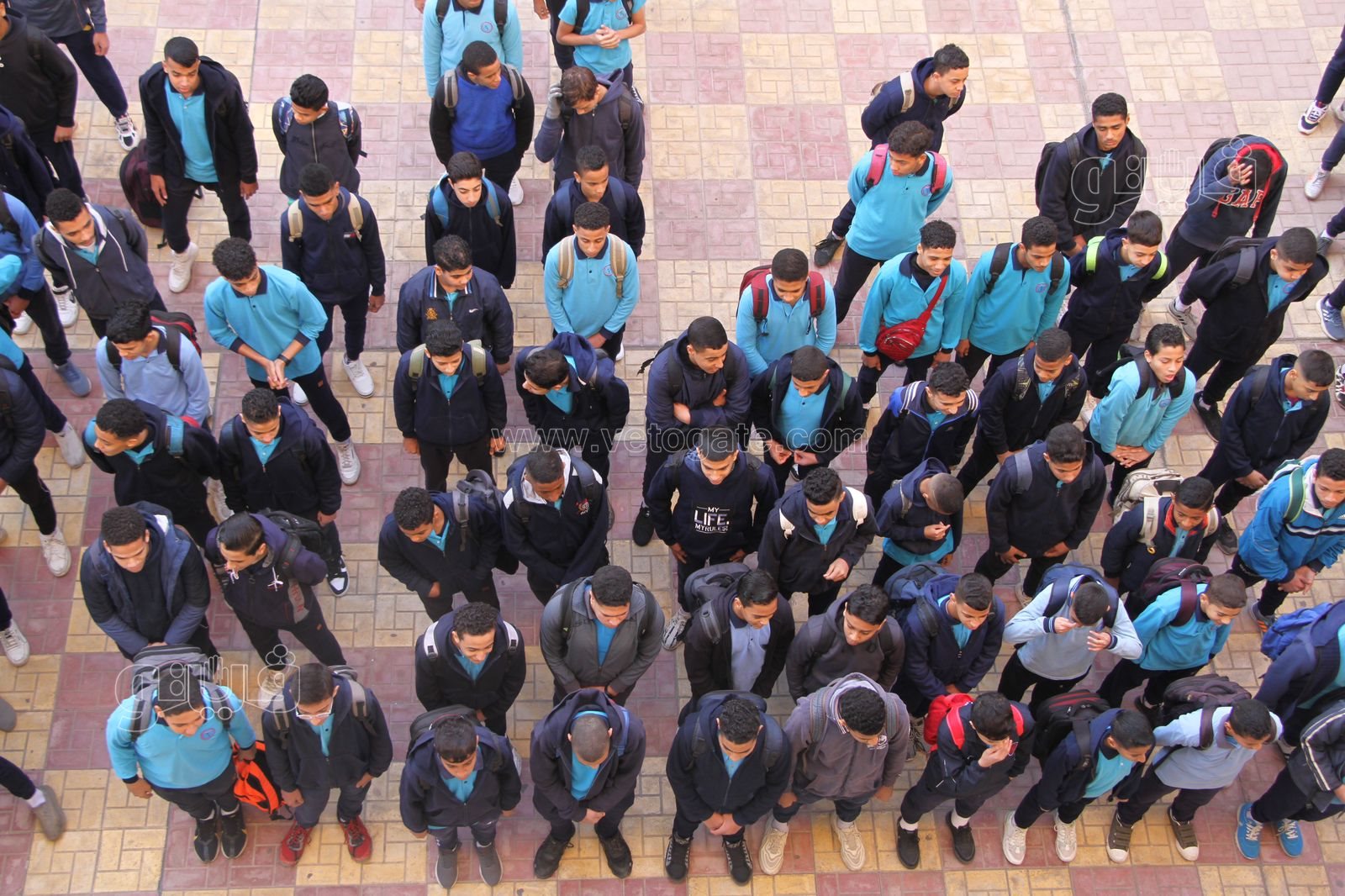 بدء الفصل الدراسي الثاني بجميع مدارس الجمهورية بتحية العلم وطابور الصباح (5)